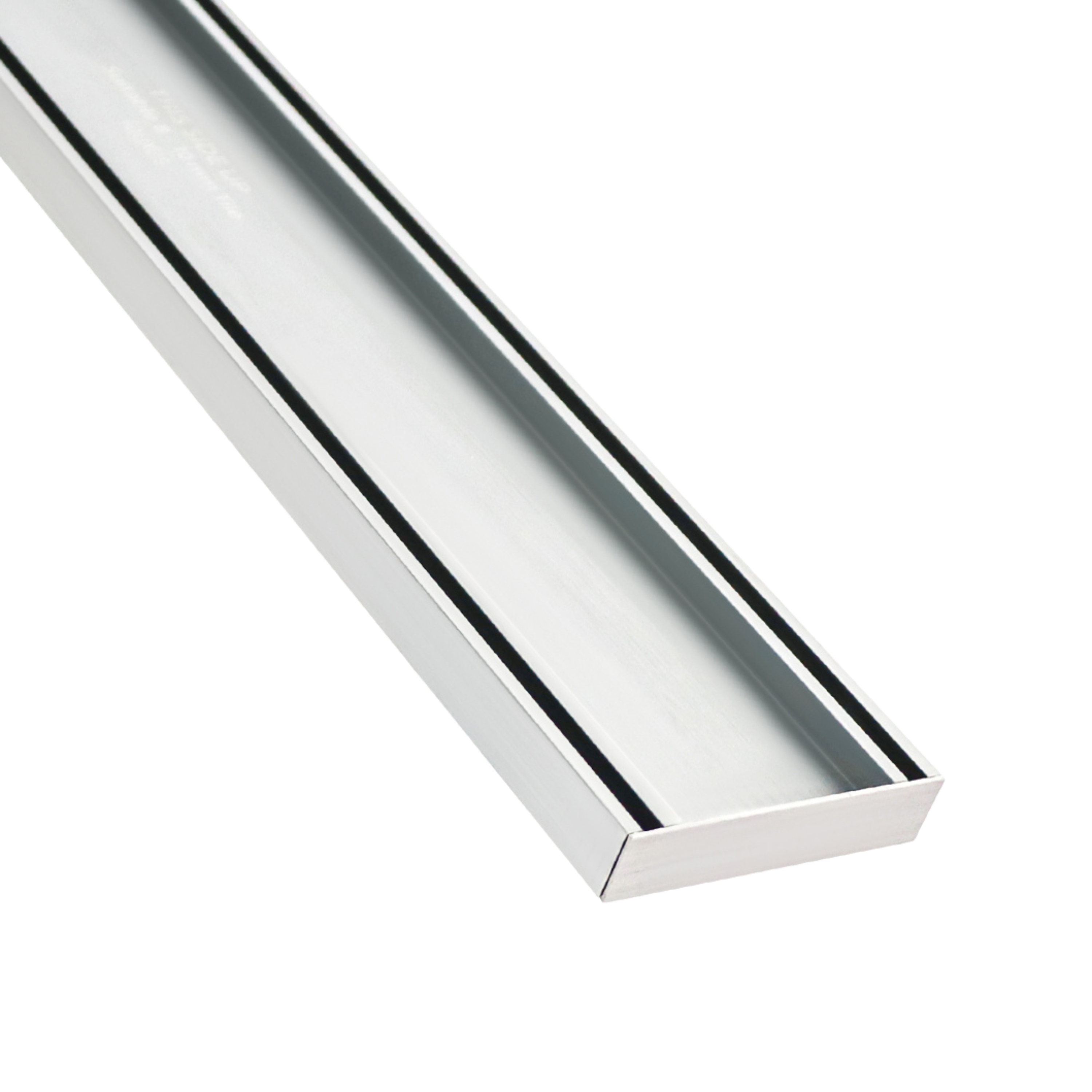 Lauxes Aluminium Silver Slimline Tile Insert  100mm x 21mm