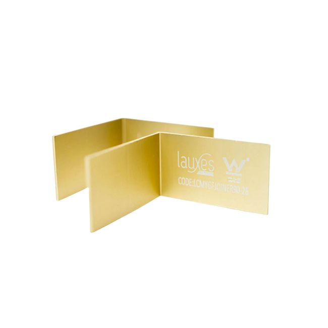 Lauxes Gold Joiner 90 Degree - 26mm