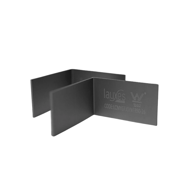 Lauxes Midnight Black Joiner 90 Degree - 26mm