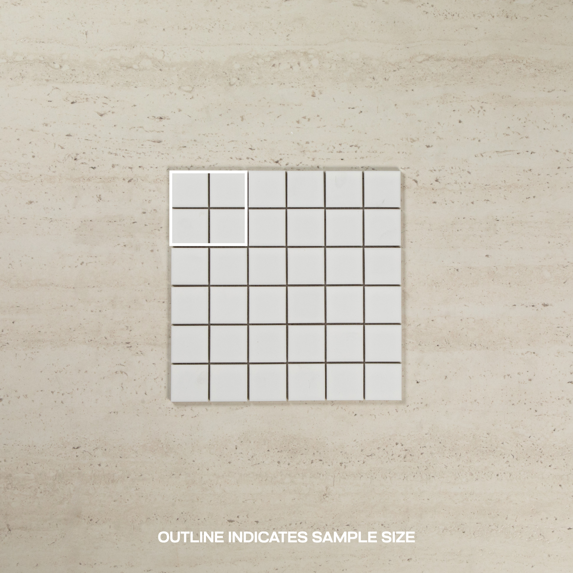 White Matte 48 x 48 Mosaic