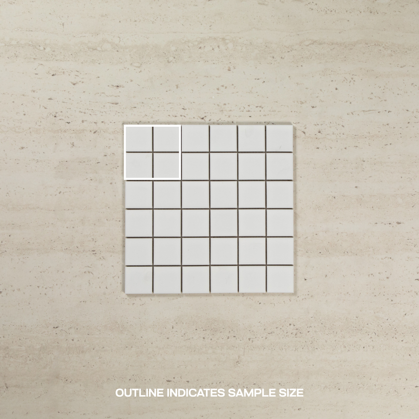 White Matte 48 x 48 Mosaic