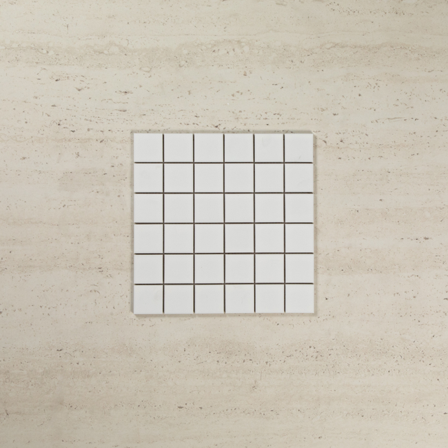 White Matte 48 x 48 Mosaic