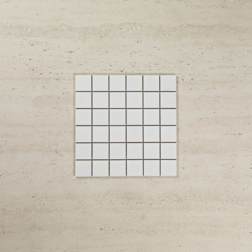 White Matte 48 x 48 Mosaic