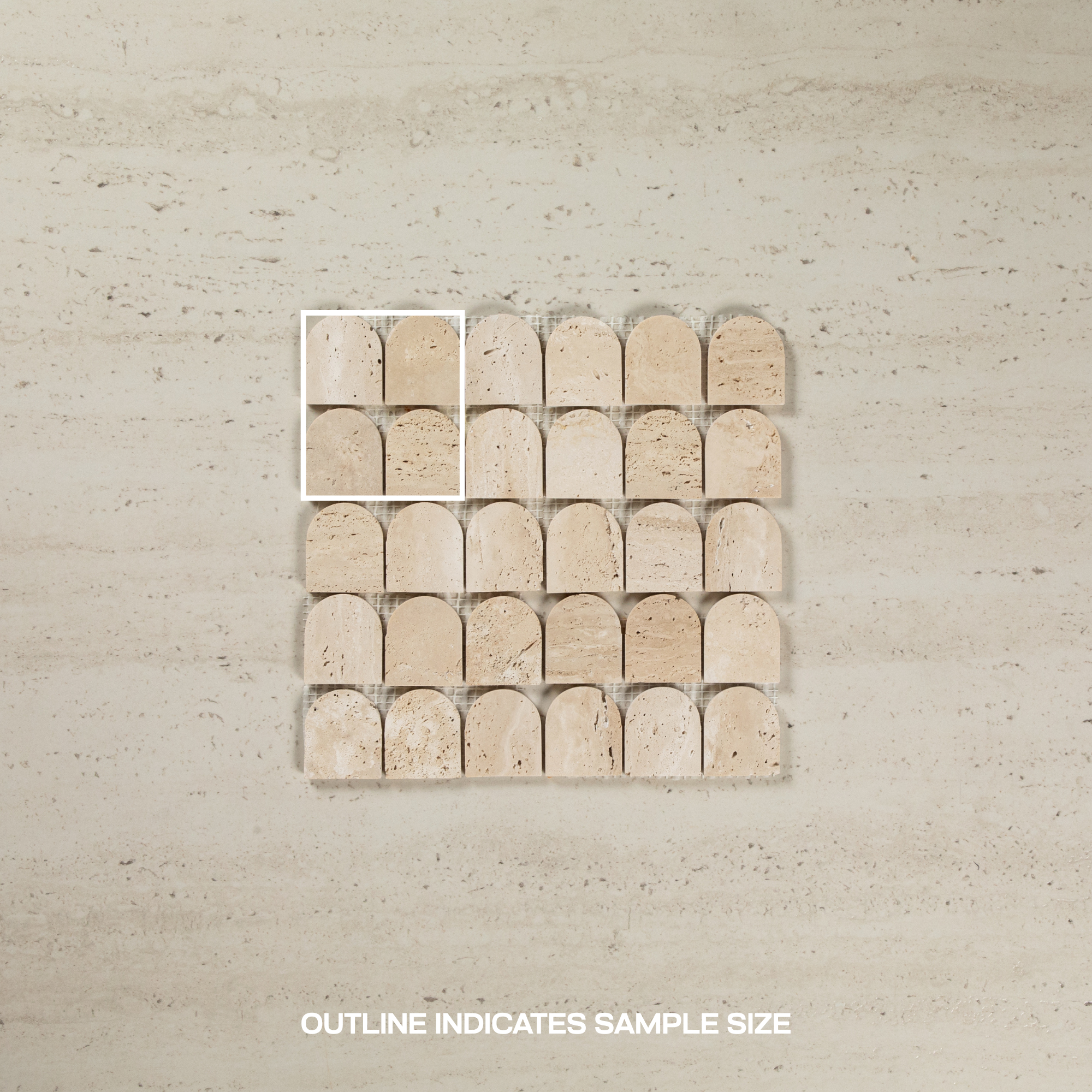 Mini Arch Mosaic Travertine