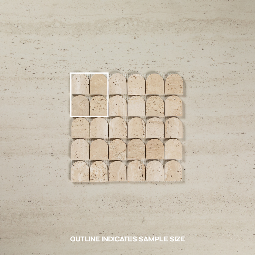 Mini Arch Mosaic Travertine