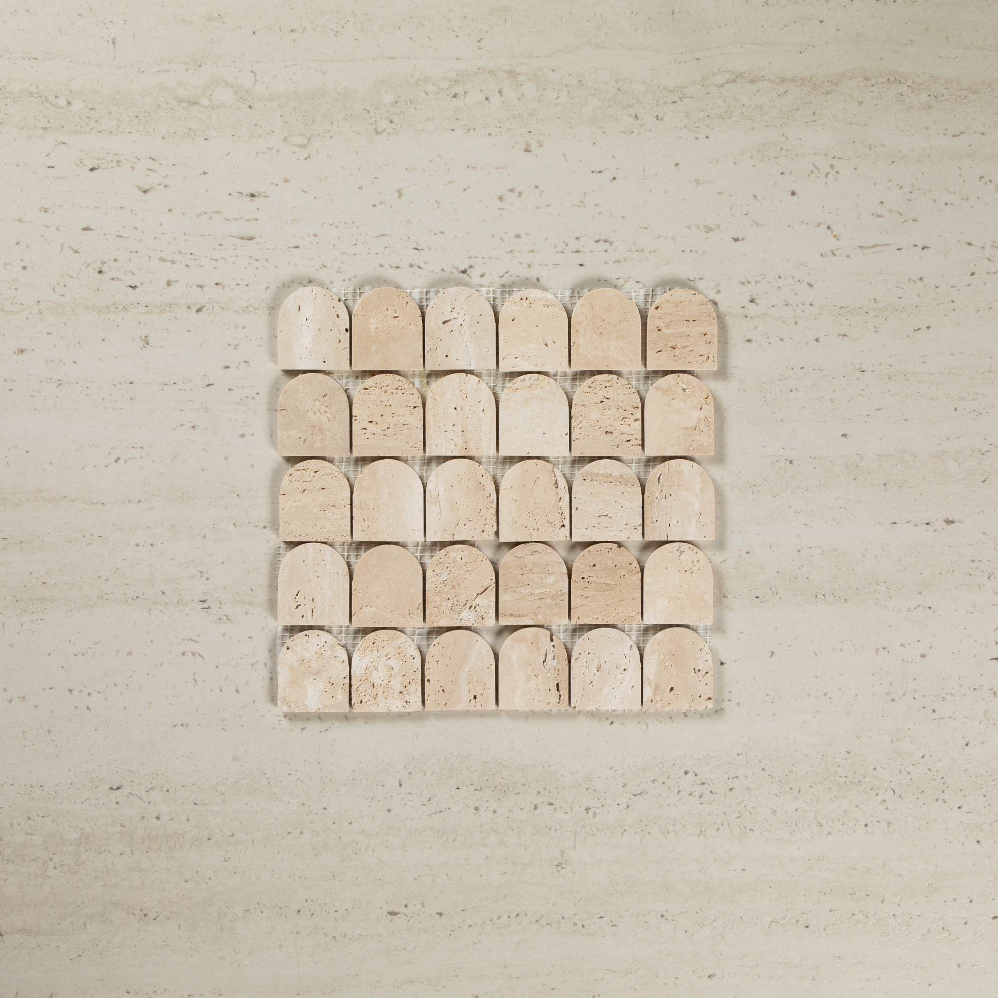 Mini Arch Mosaic Travertine