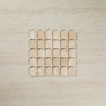 Mini Arch Mosaic Travertine