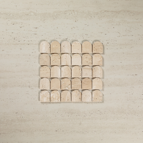 Mini Arch Mosaic Travertine