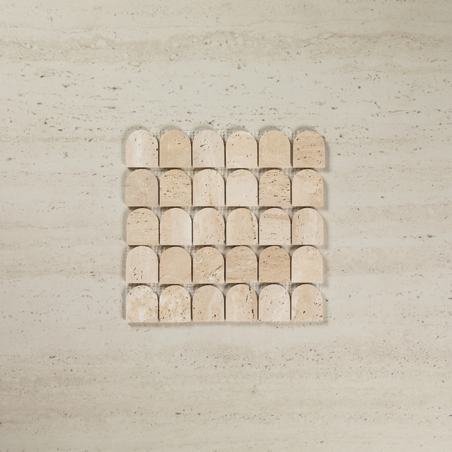 Mini Arch Mosaic Travertine