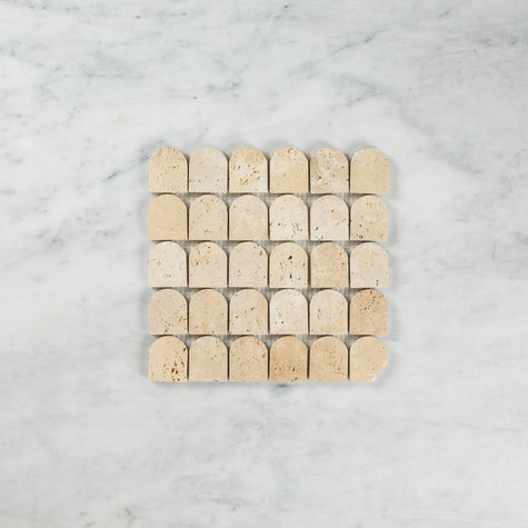 Mini Arch Mosaic Travertine