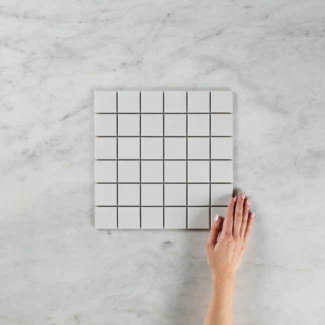 White Matte 48 x 48 Mosaic