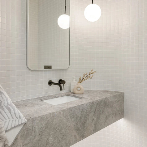 White Matte 48 x 48 Mosaic