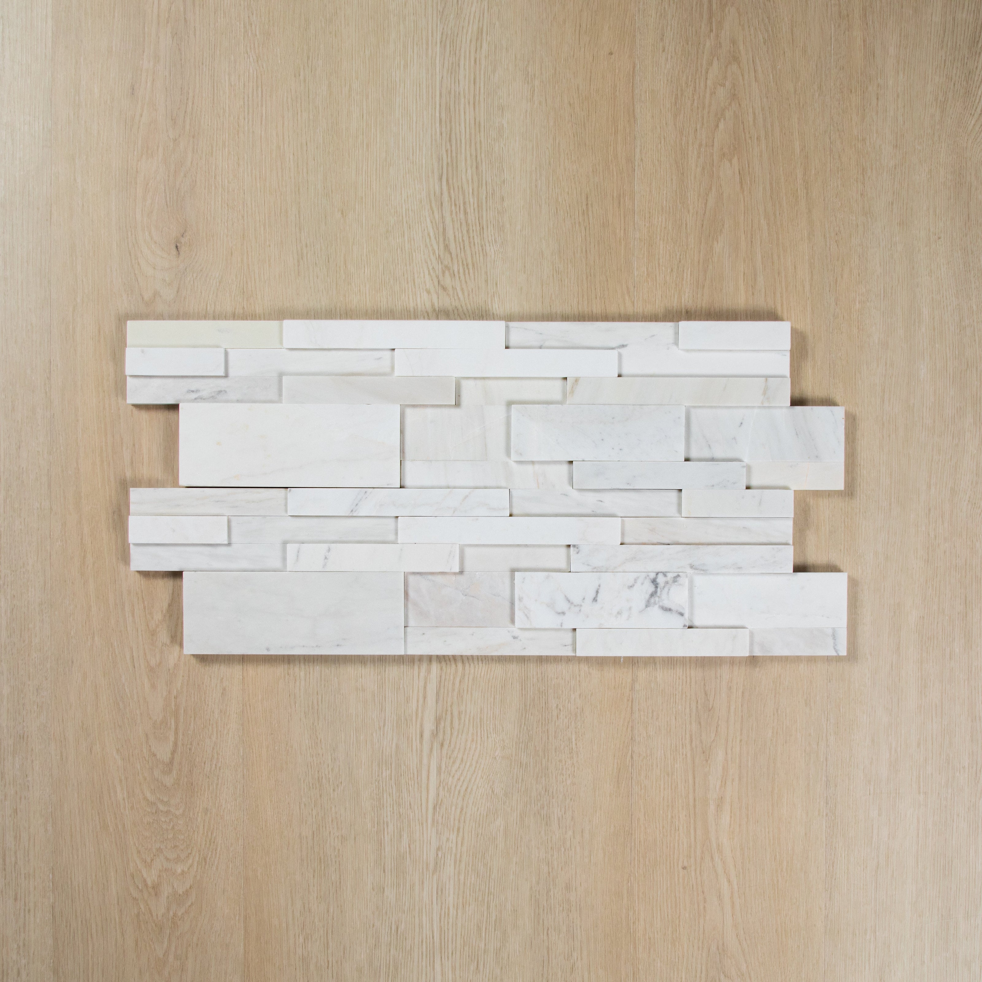 Milky White Honed Ledger Stone