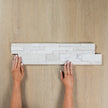 Milky White Honed Ledger Stone