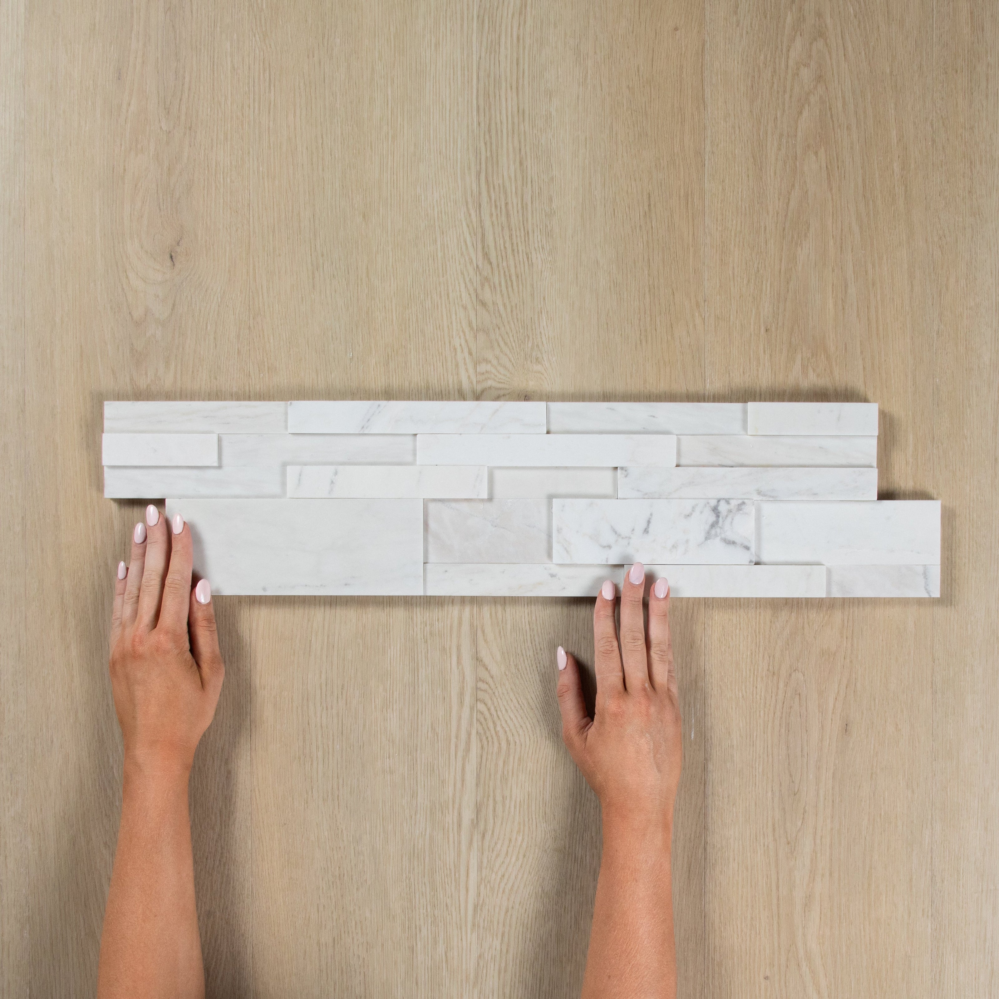 Milky White Honed Ledger Stone
