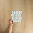 Ming Green Arch Long Fish Scale Carrara Mosaic