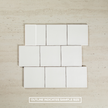 Noosa Handmade White Gloss Wave Square