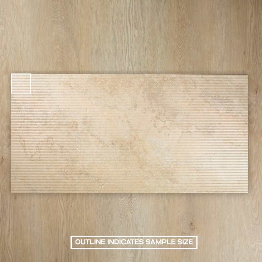 Norcia Travertine Beige Bamboo Feature