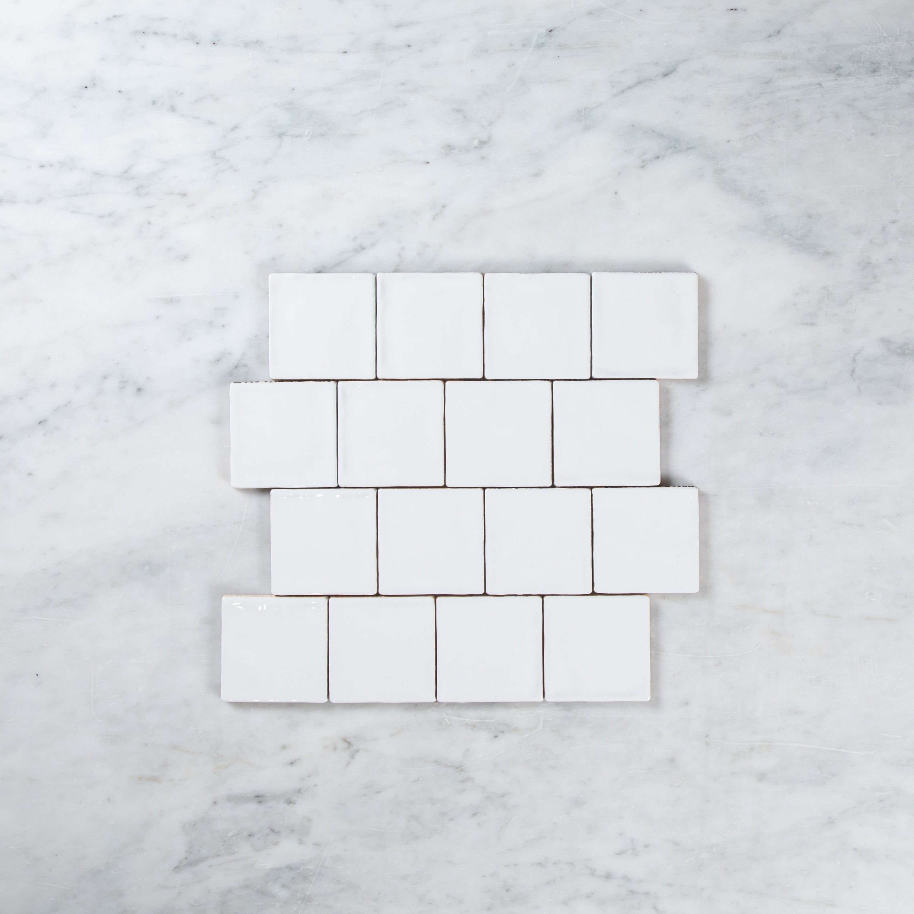 Noosa White Gloss Wave 100 x 100