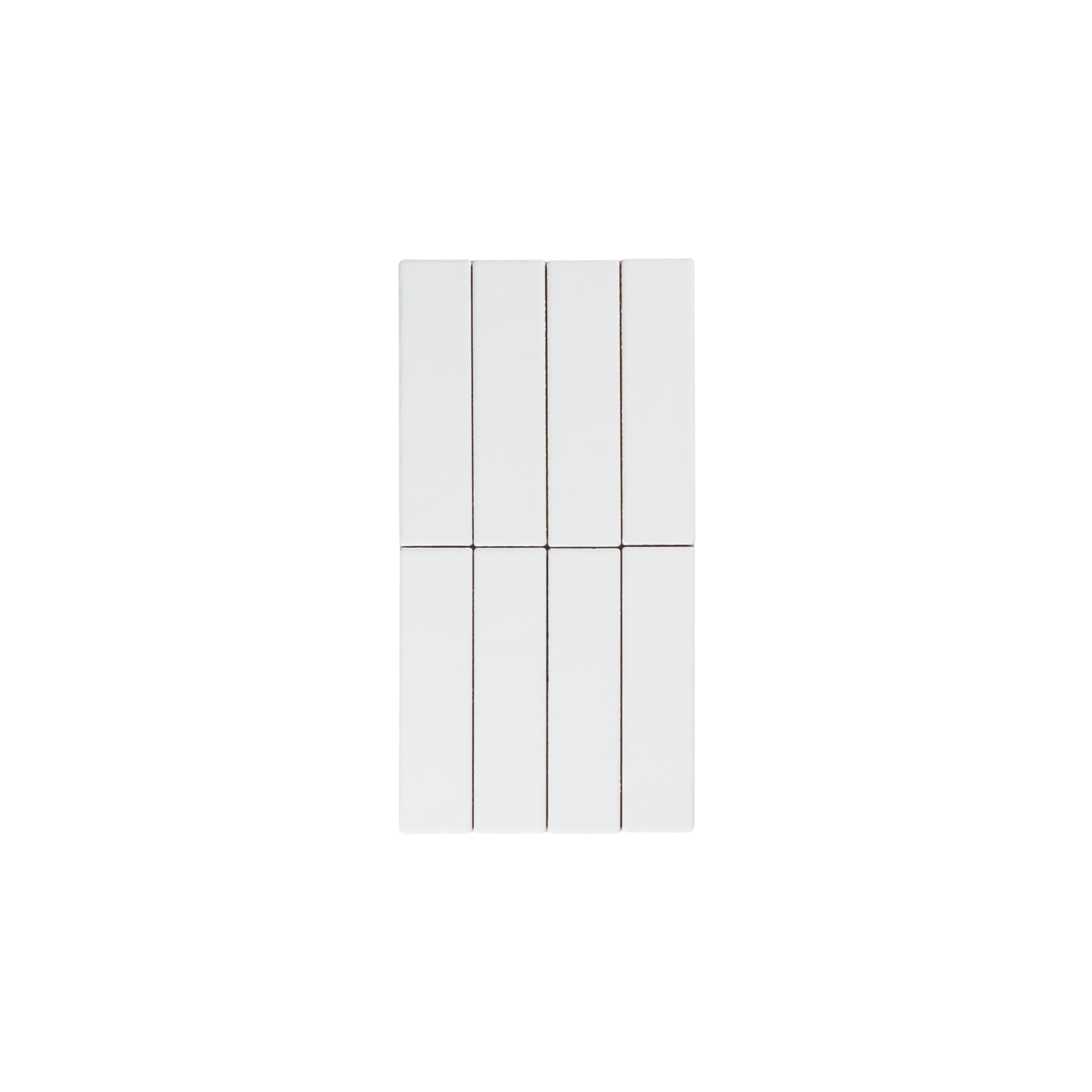 Noosa White Matte Wave Subway