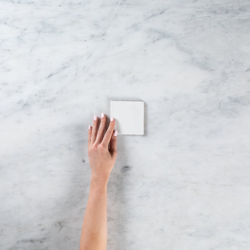 Noosa White Matte Wave 100 x 100