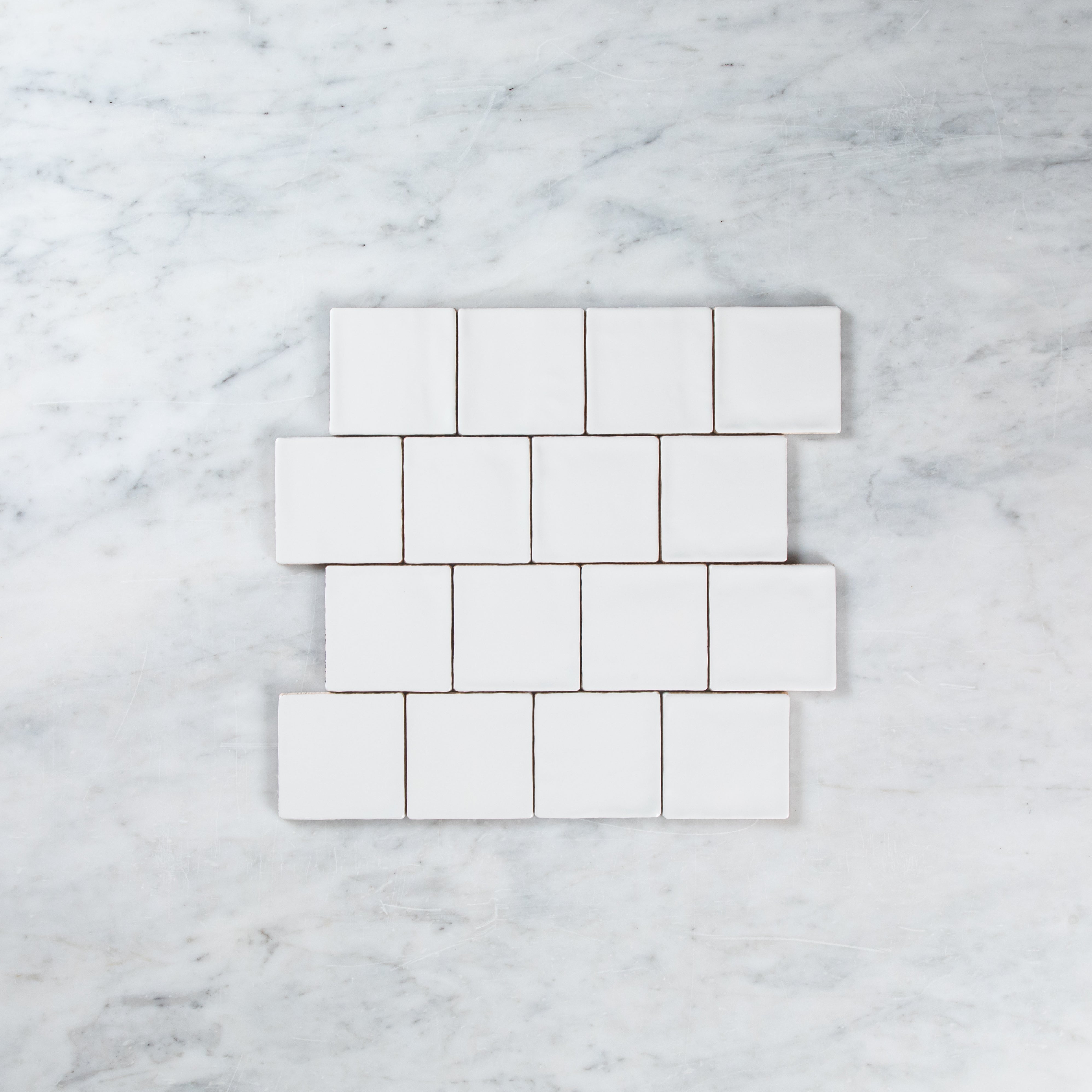 Noosa White Matte Wave 100 x 100