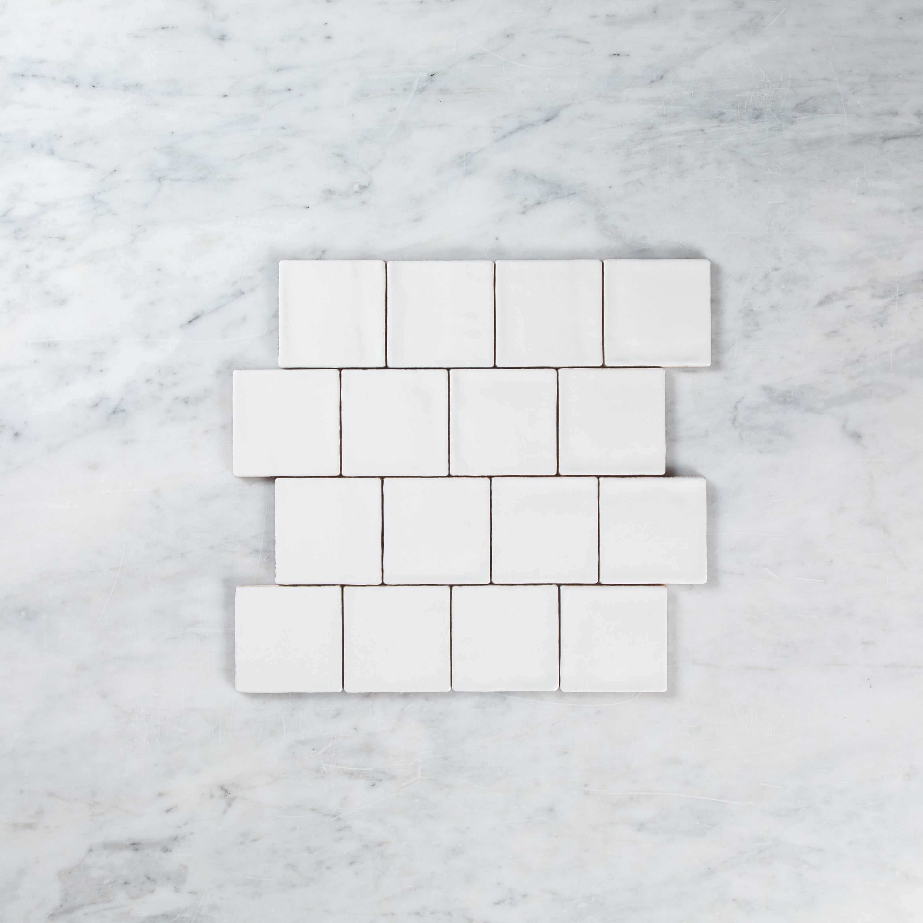 Noosa White Matte Wave 100 x 100