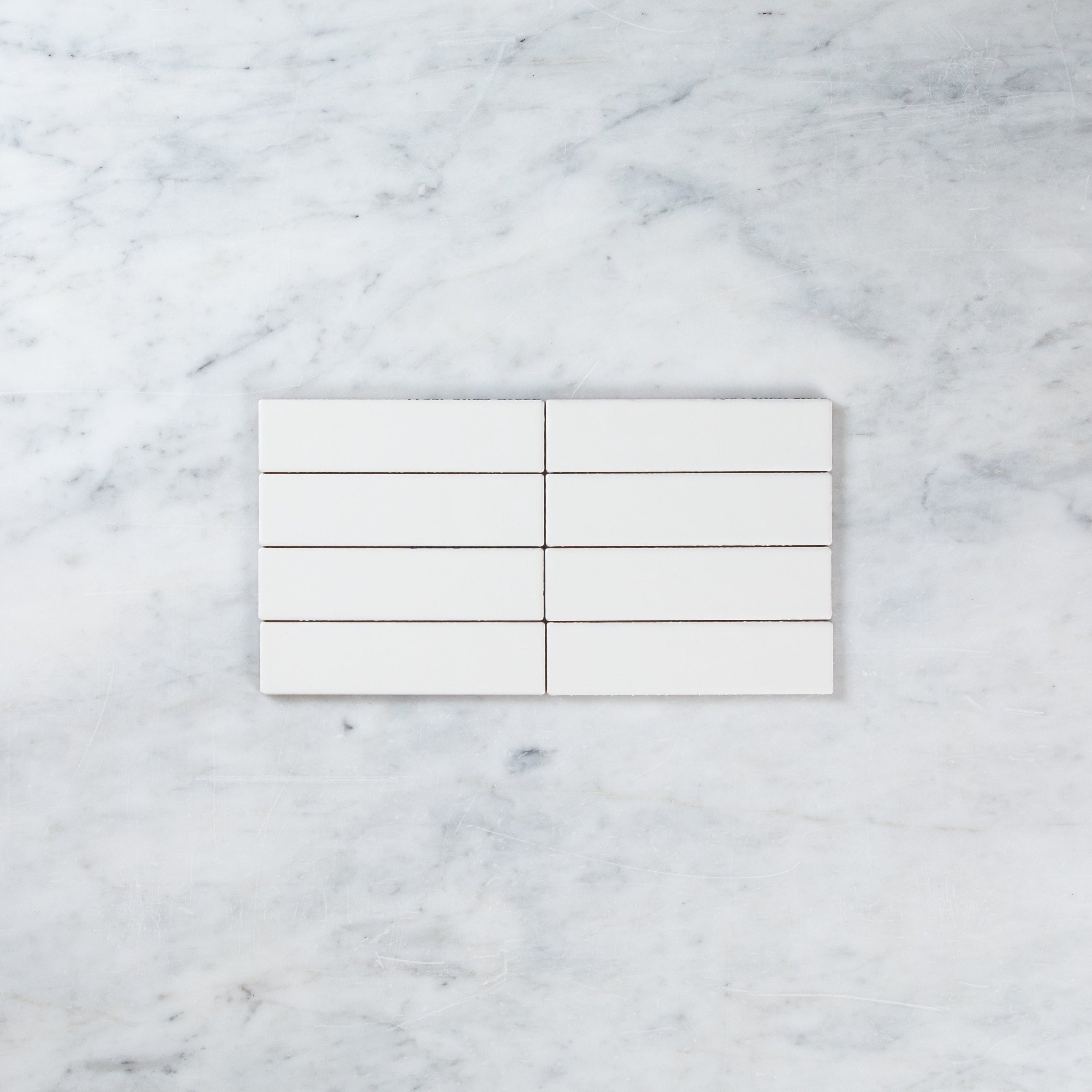 Noosa White Matte Wave Subway