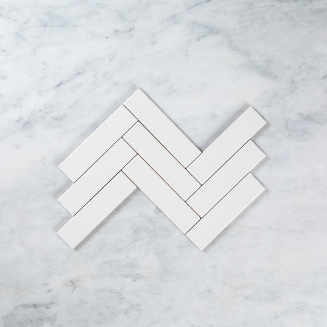 Noosa White Matte Wave Subway