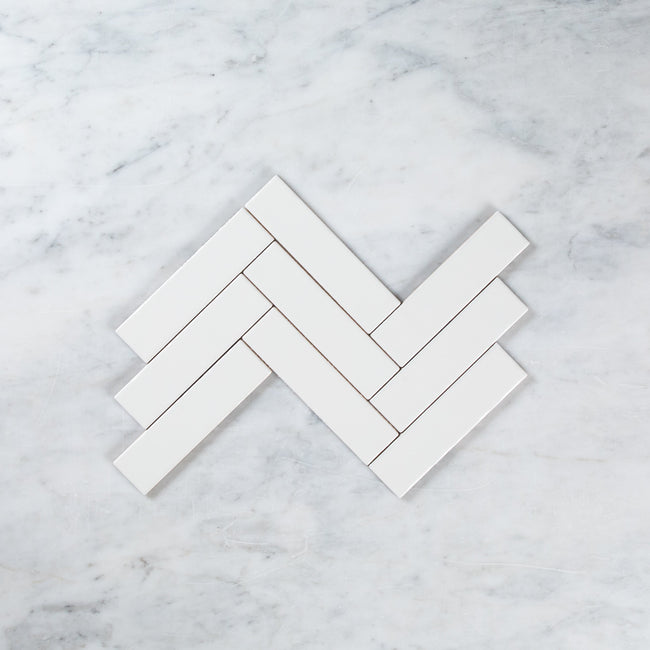 Noosa White Matte Wave Subway