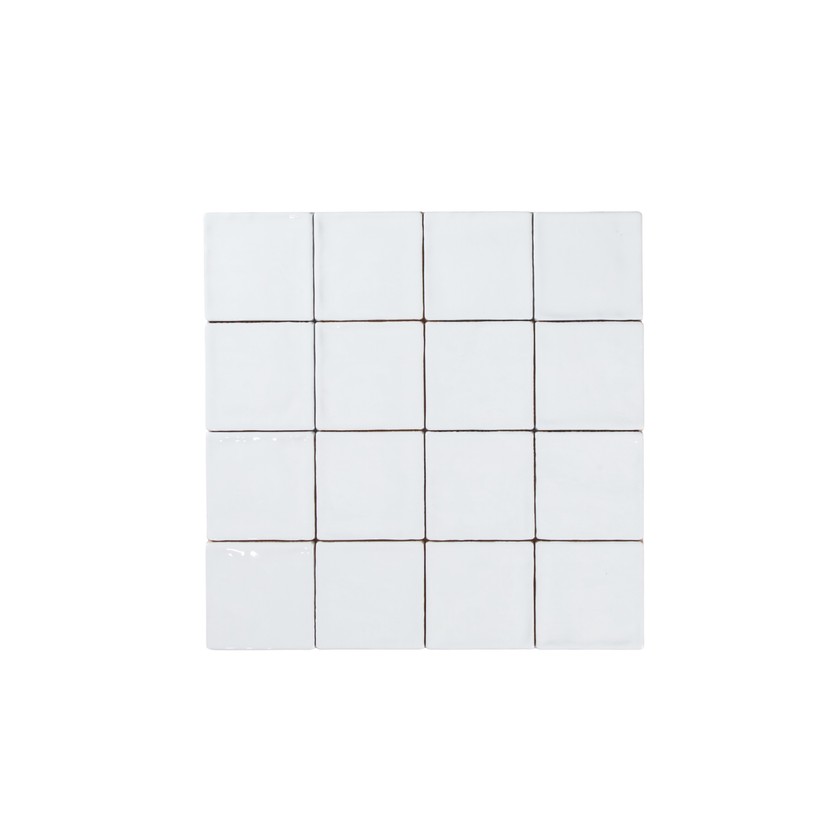 Noosa White Gloss Wave 100 x 100