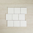 Noosa Handmade White Matte Wave Square