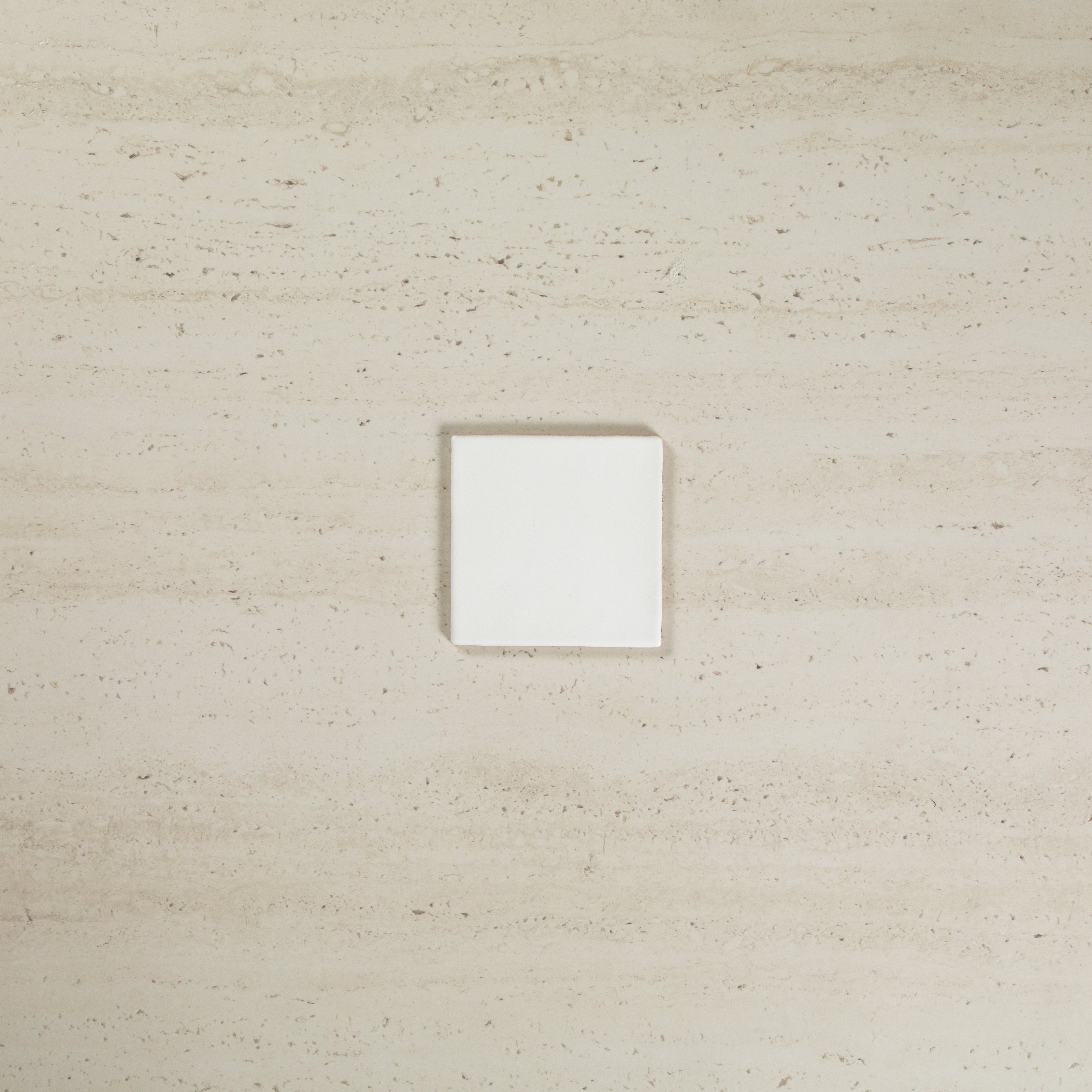 Noosa Handmade White Matte Wave Square