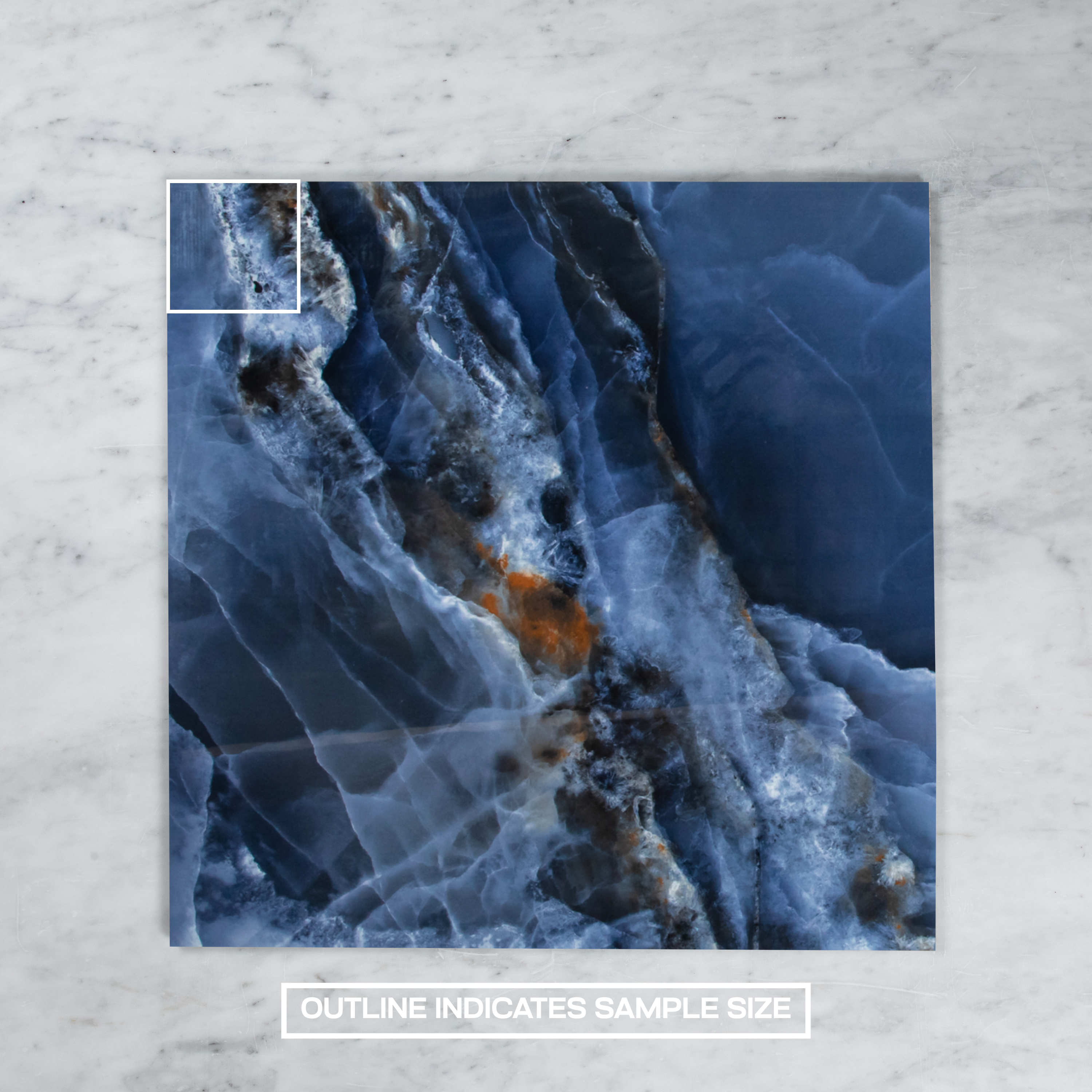 Onyx Aqua Blue Polished