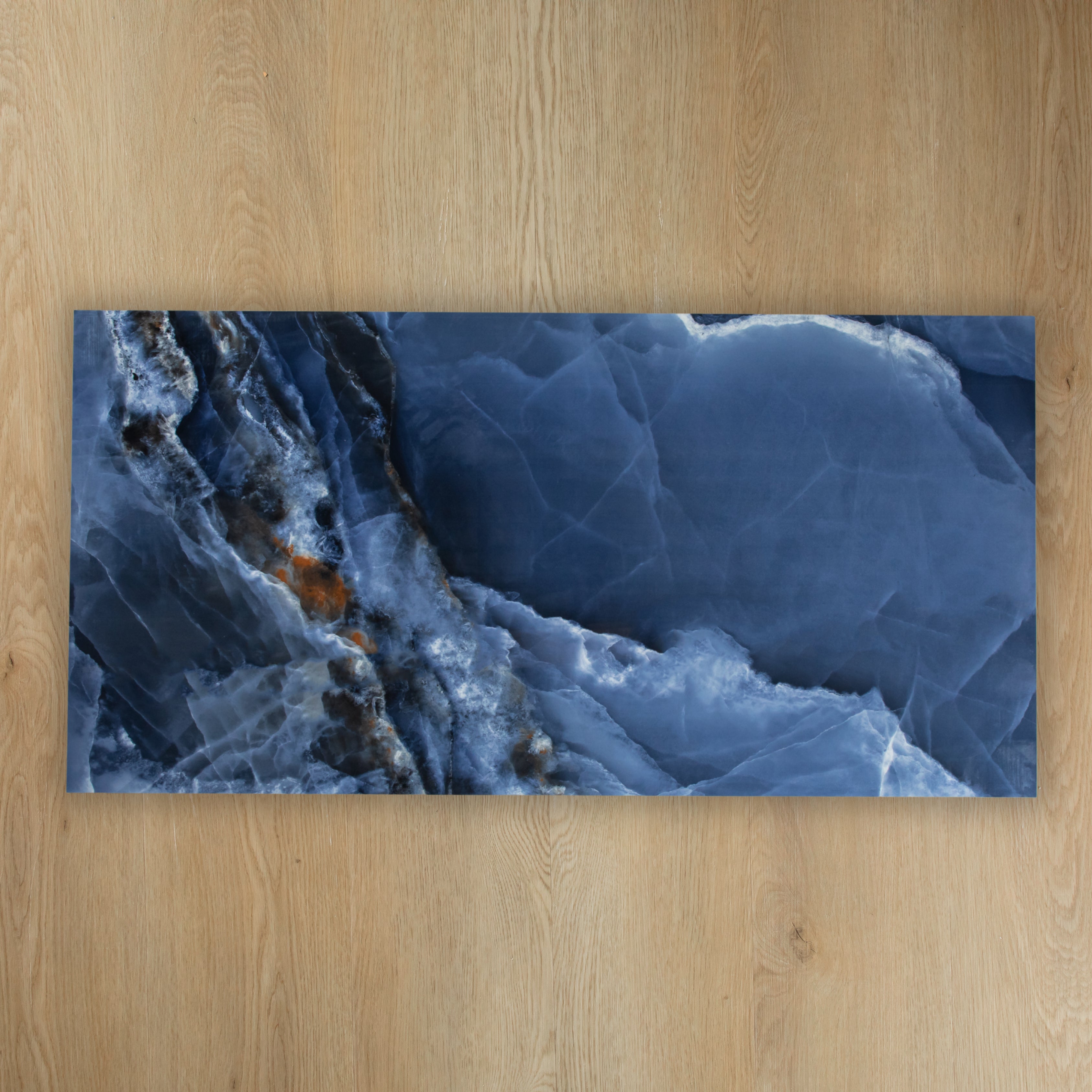 Onyx Aqua Blue Polished