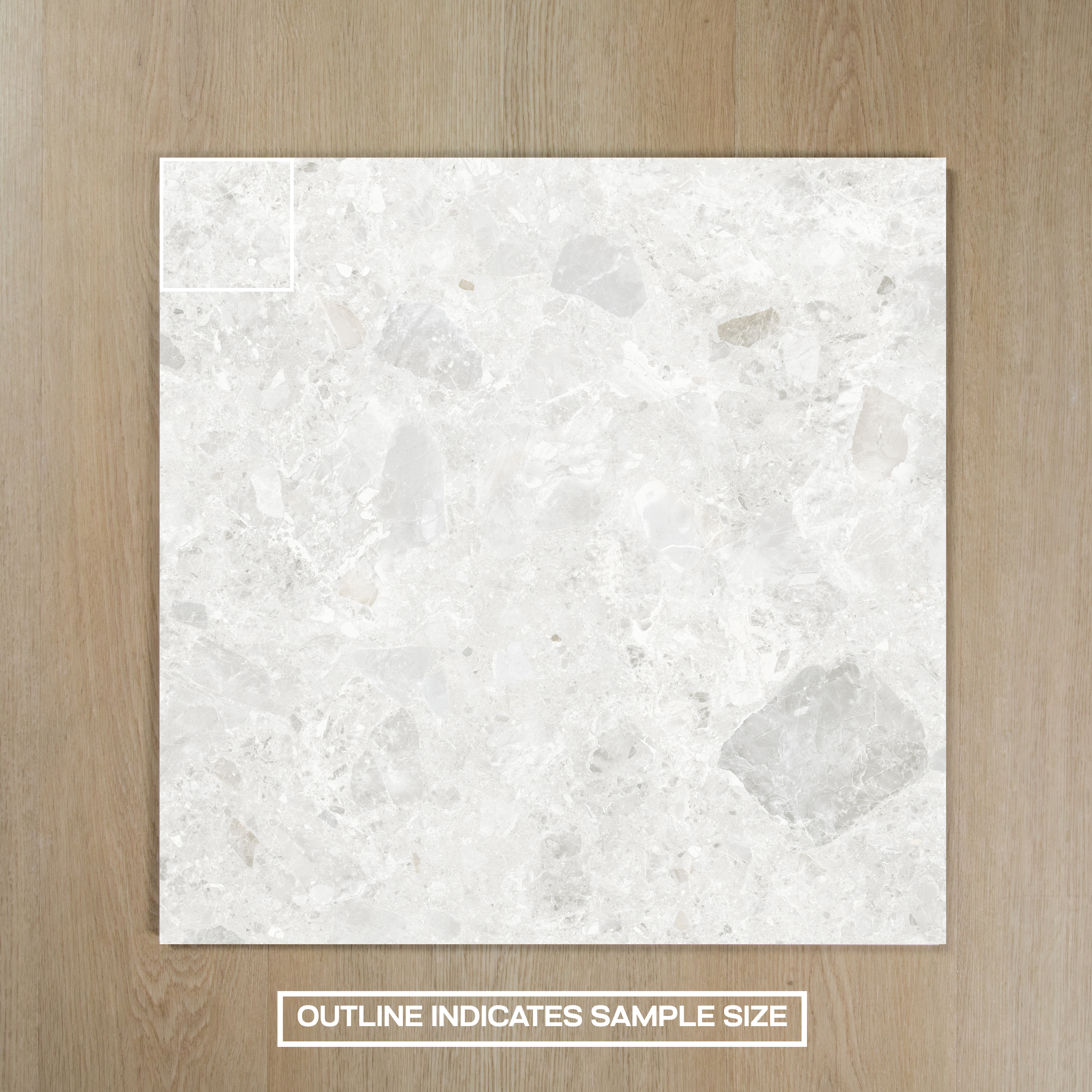 Pedregal Off White Terrazzo Matte