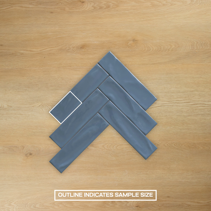 Pasha Dark Blue Gloss Subway