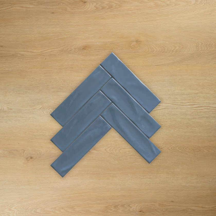 Pasha Dark Blue Gloss Subway