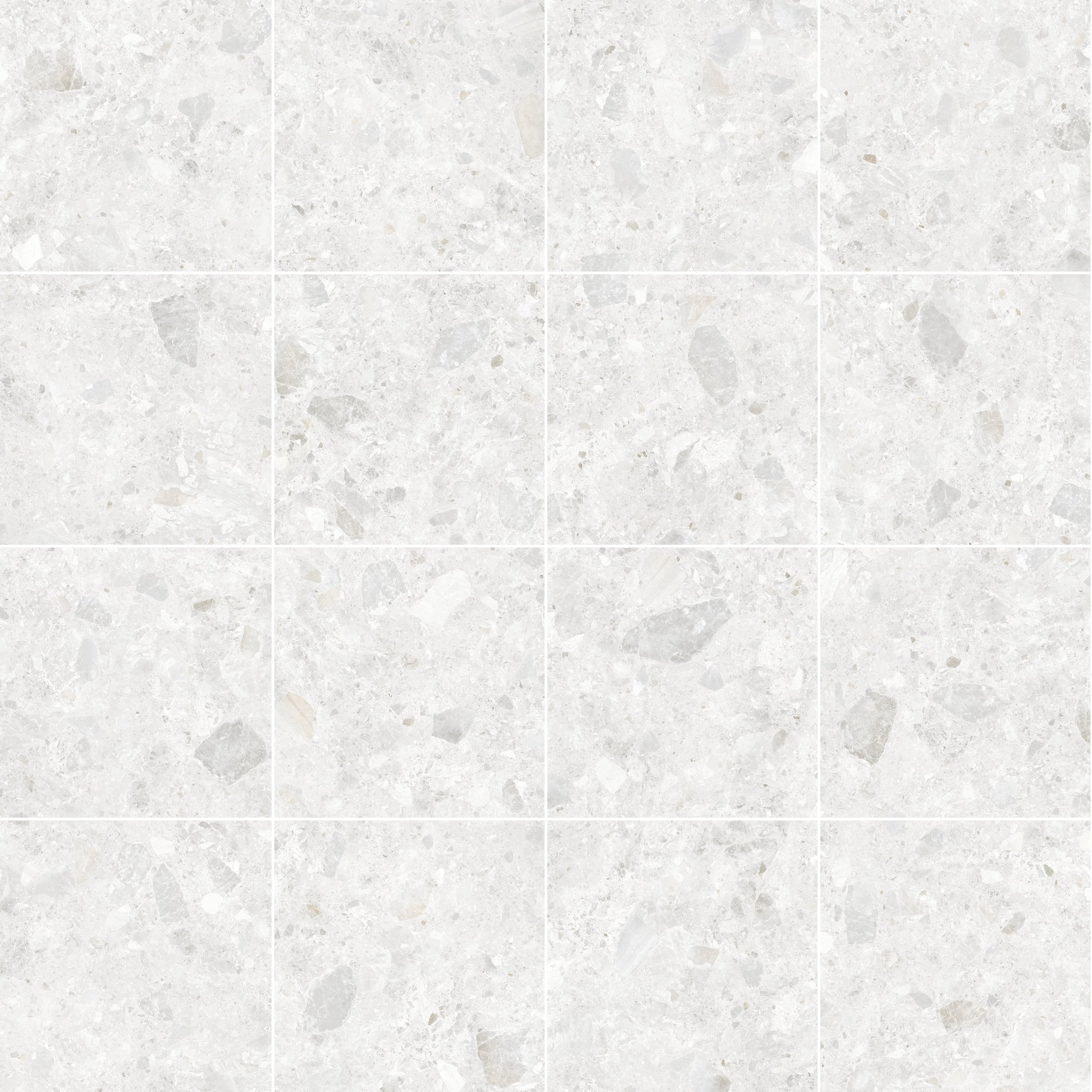 Pedregal Off White Terrazzo Matte