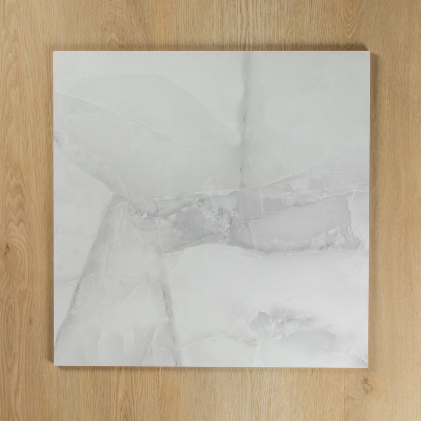 Petah Onyx Light Grey Polished