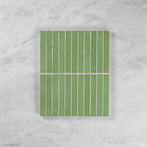 Porcelain Light Green Glossy Mosaic