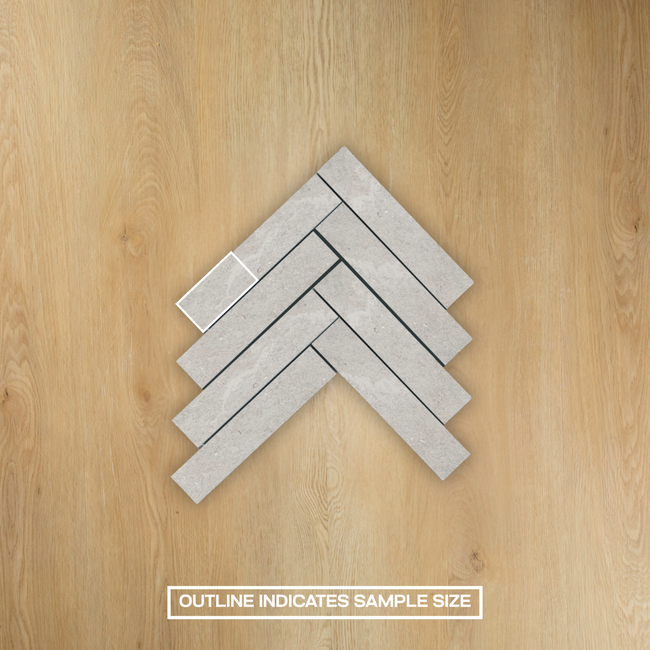 Provence Ash Herringbone Mosaic