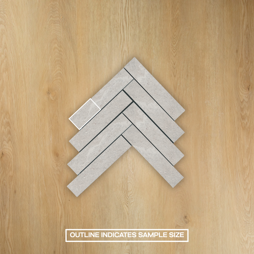 Provence Ash Herringbone Mosaic
