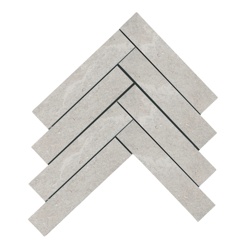 Provence Ash Herringbone Mosaic