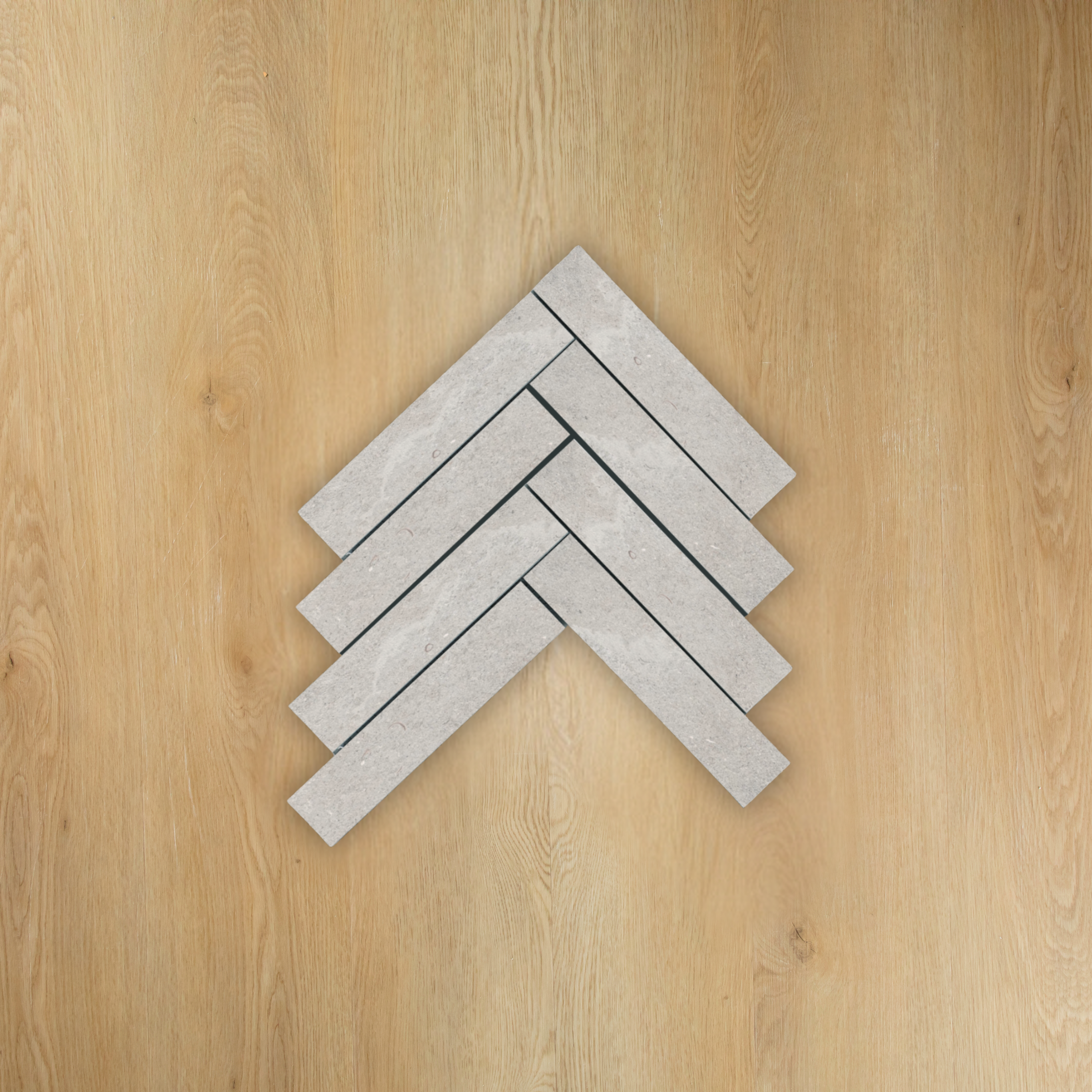 Provence Ash Herringbone Mosaic