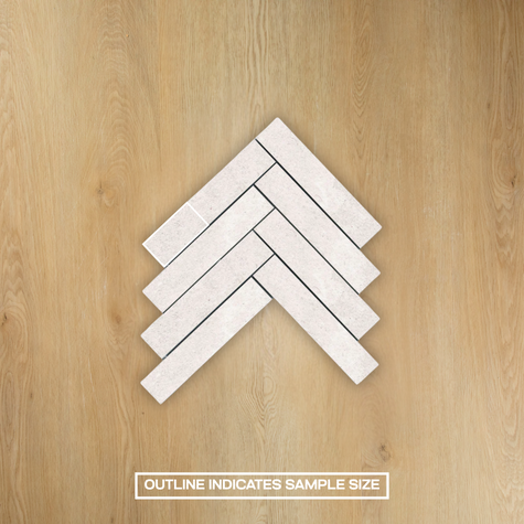 Provence Bianco Herringbone Mosaic