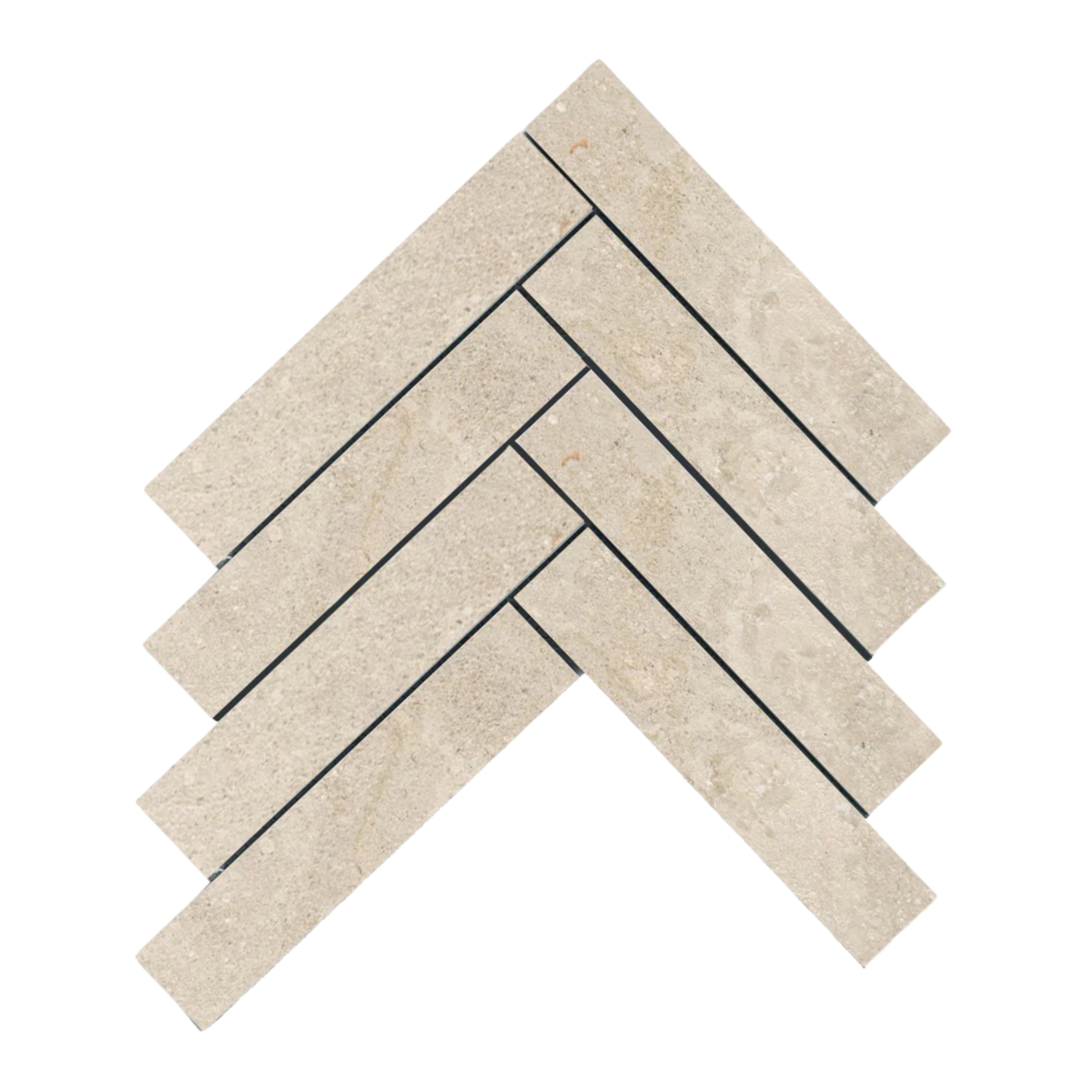 Provence Nature Herringbone Mosaic