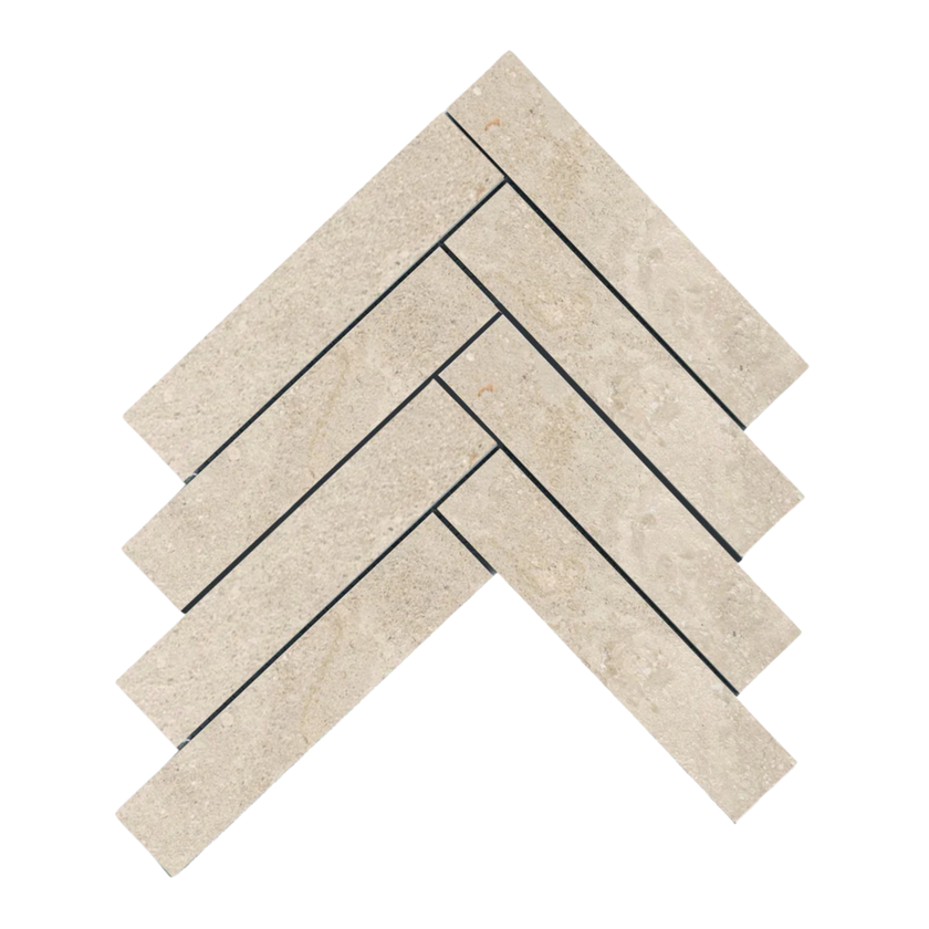 Provence Nature Herringbone Mosaic