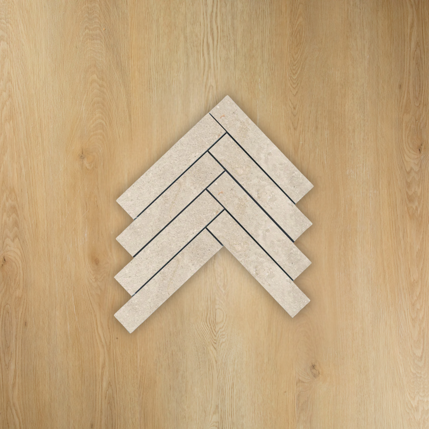 Provence Nature Herringbone Mosaic