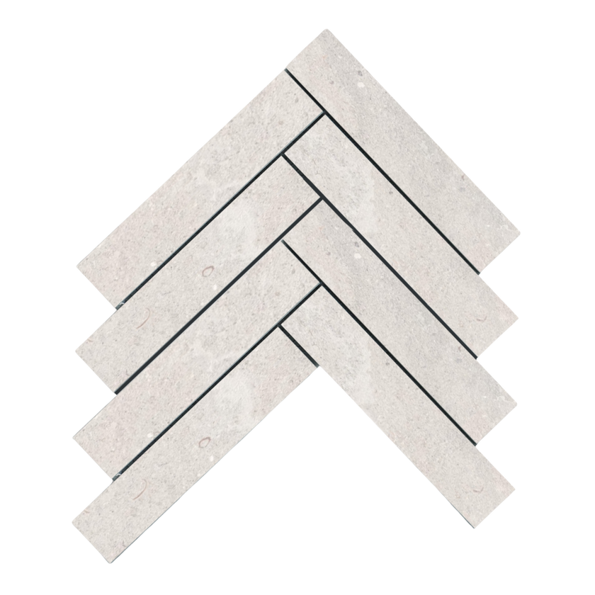 Provence Pearl Herringbone Mosaic